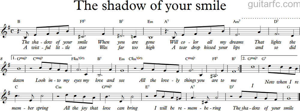 The shadow of your smile Em