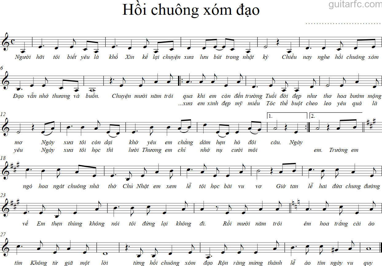 Hoi chuong xom dao - no chord
