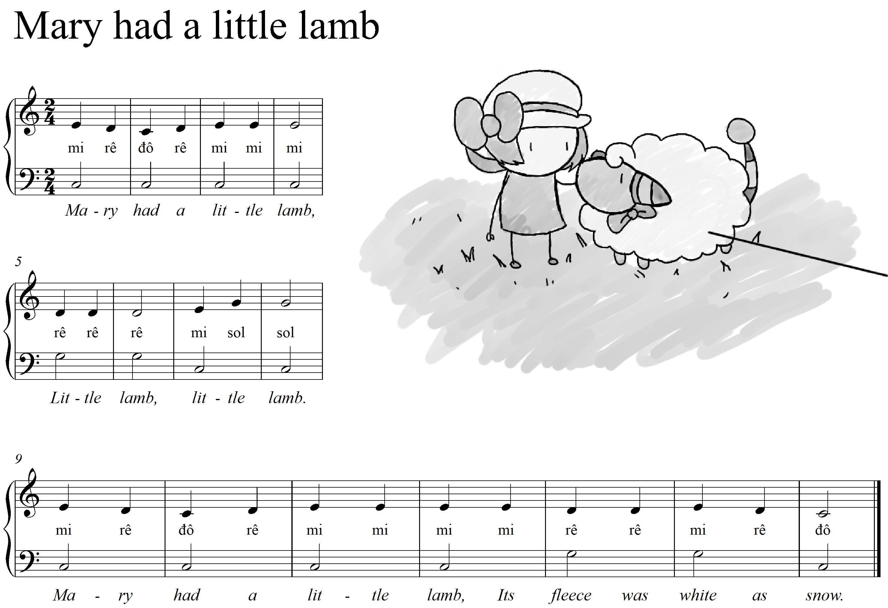 Mary had a little lamb