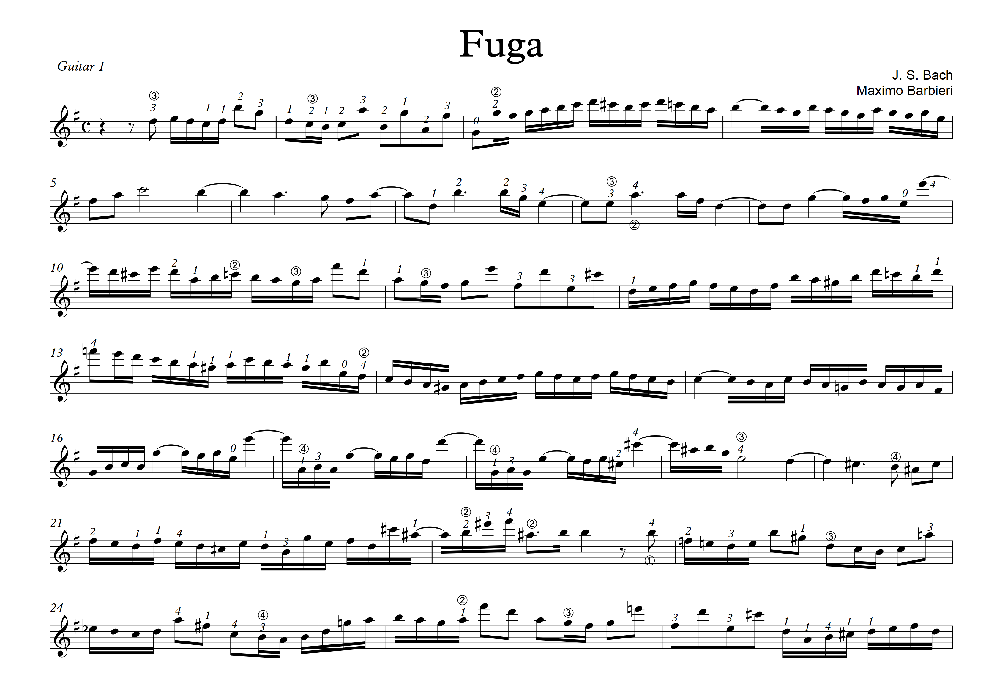Fuga - Bach - Maximo Barbieri - 1 -1