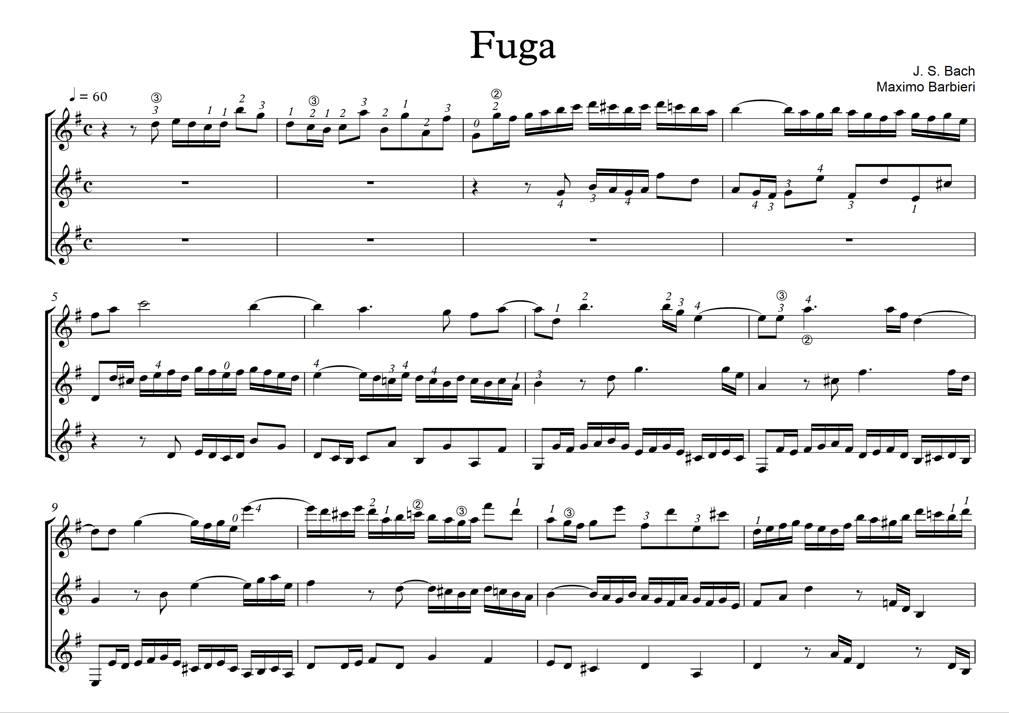 Fuga - Bach - Maximo Barbieri -1